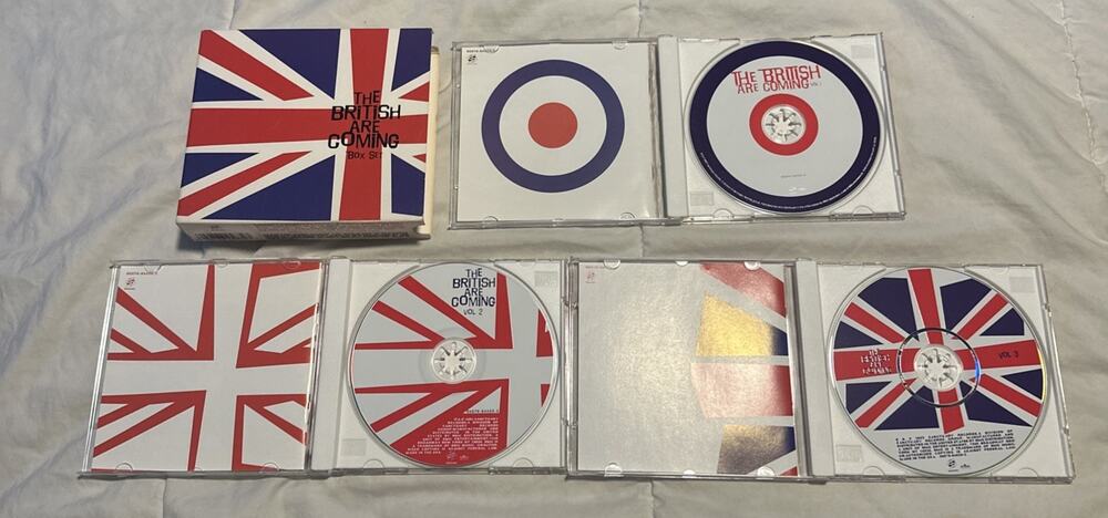 The British Are Coming CD Box Set 3 Disc Set Sanctuary Discs=Like New, Box=VG